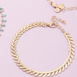 Sindlan 4Pcs Boho Clover Anklets for Women