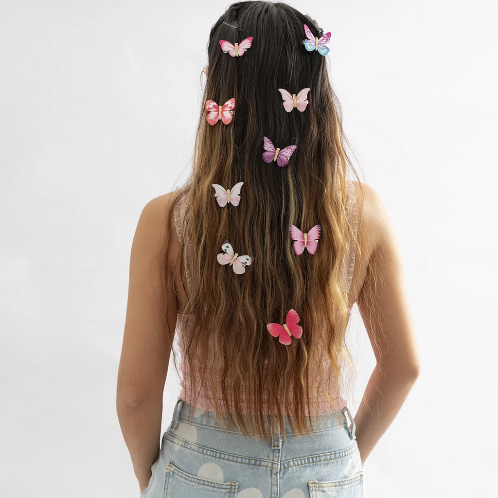 Sindlan Y2k Butterfly Hair Accessories Women Kpop Funny Jewelry Headbands
