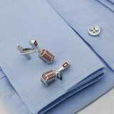 Singer Mic Cufflinks Red Copper Material Wholesale