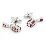 Singer Mic Cufflinks Red Copper Material Wholesale