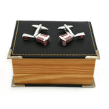 Singer Mic Cufflinks Red Copper Material Wholesale