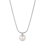 Single Big Pearl Necklace Female Neck Chain Clavicle Chain Short Sweater Chain