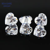 Heart Shape CZ Stone for Jewelry Making 4x4~12x12mm High CZ