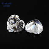 Heart Shape CZ Stone for Jewelry Making 4x4~12x12mm High CZ
