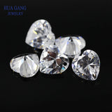 Heart Shape CZ Stone for Jewelry Making 4x4~12x12mm High CZ