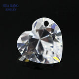 Heart Shape CZ Stone for Jewelry Making 4x4~12x12mm High CZ