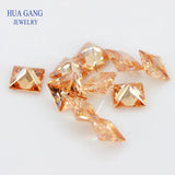 AAAAA Champagne CZ Stone 4x4~12x12mm High Quality