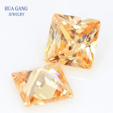 AAAAA Champagne CZ Stone 4x4~12x12mm High Quality
