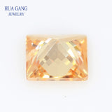 AAAAA Champagne CZ Stone 4x4~12x12mm High Quality