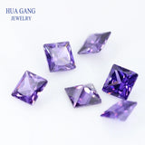AAAAA Violet CZ Stone 4x4~12x12mm High CZ