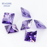 AAAAA Violet CZ Stone 4x4~12x12mm High CZ