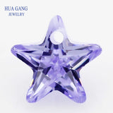 AAAAA Lavender CZ Stone 4-10mm Star Shape