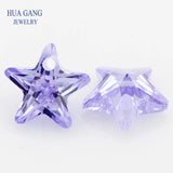 AAAAA Lavender CZ Stone 4-10mm Star Shape