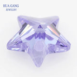 AAAAA Lavender CZ Stone 4-10mm Star Shape