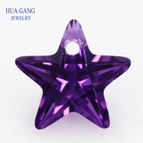 AAAAA Purple CZ Stone Star Shape 4-10mm High CZ