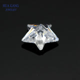 AAAAA CZ Stone Star Shape 4x4~10x10mm High CZ