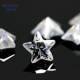 AAAAA CZ Stone Star Shape 4x4~10x10mm High CZ