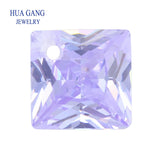 4x4~12x12 High Lavender CZ Stones Square Shape