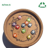 Transparent 4*7mm Letter Beads 200pcs Acrylic Round Bead Jewelry Making