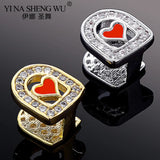 Red Heart Teeth Grillz Unisex Hip Hop Dental Grills Party Jewelry