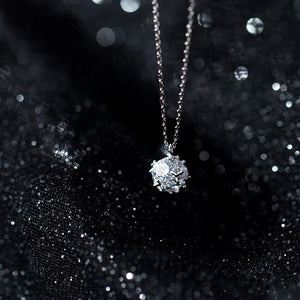 925 Silver CZ Necklace for Women