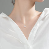 925 Silver CZ Necklace for Women