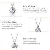 925 Silver CZ Necklace for Women
