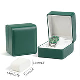 Wooden Wrist Watch Box PU Leather Single Display Storage CASE