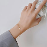 Zircon Bead Bracelet 925 Sterling Silver Jewelry Thin Women's Bracelet Gift