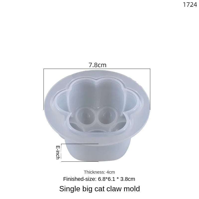 Big Cat Claw Silicone Mold for Baking Crafts