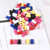 Single Bear Acrylic Beads for Jewelry Making, Vertical Hole