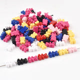 Single Bear Acrylic Beads for Jewelry Making, Vertical Hole