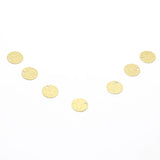 Brass Double-Sided Flash Sand Round Pendant DIY Material