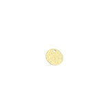 Brass Double-Sided Flash Sand Round Pendant DIY Material