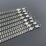 925 Silver Cuban Chain Bracelet Real Silver Fine Jewelry