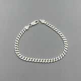 925 Silver Cuban Chain Bracelet Real Silver Fine Jewelry