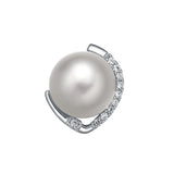 925 Sterling Silver Pendant Choker Necklace Freshwater Pear Jewelry