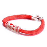 925 Silver Red Rope Lucky Bracelet Anklet for Girls
