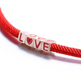 925 Silver Red Rope Lucky Bracelet Anklet for Girls