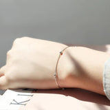 925 Silver Snake Chain Bracelet for Women Girls 16.5cm+3.5cm
