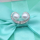 925 Silver Stud Earring With AAAA Freshwater Pearl Classic Style Fine Jewelry