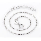 925 Silver Bracelet Anklet Chain 7in with Extender Charm Pendant