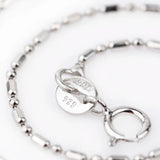 925 Silver Bracelet Anklet Chain 7in with Extender Charm Pendant