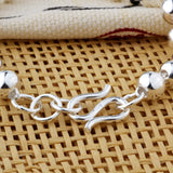 925 Silver Buddha Beads Bracelet for Women and Men
