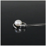 925 Silver Pearl Pendant Necklace Choker for Women Girls Mother Christmas