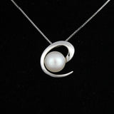 925 Silver Pearl Pendant Necklace Choker for Women Girls Mother Christmas