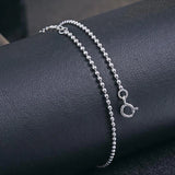 Pure Silver Anklets Bracelets for Women - 100% 925 Sterling Silver