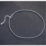 Pure Silver Anklets Bracelets for Women - 100% 925 Sterling Silver