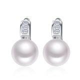Freshwater Pearls Earring 925 Sterling Silver Euro English Lock Fine Jewelry
