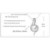 Freshwater Pearl Pendant Necklace S925 Sterling Silver Box Chains Choker